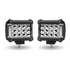 TLED-U106 by TRUX - Work Light, Cube, with Amber Side Strobe, 19 Diodes, Pair, 3600 Lumens