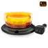 TLED-W11 by TRUX - Warning Beacon Light, Low Profile, Class 1, Amber, LED, with 36 Flash Patterns, Vacuum/Magnetic