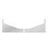 TRUX TP-1514 Sleeper Side Panel Trim Sleeper Extension Panel, 63", with 6 x 2" Light Holes, for Peterbilt 379