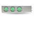 TU-9210L5 by TRUX - Mud Flap Hanger, with Flat Top, 6 x 4" Dual Revolution (Red/Green) LEDs & Bezels