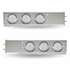 TU-9210L5 by TRUX - Mud Flap Hanger, with Flat Top, 6 x 4" Dual Revolution (Red/Green) LEDs & Bezels