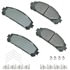 ACT1324A by AKEBONO - ProACT Ultra Premium Ceramic Disc Brake Pad Kit