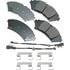 ACT753 by AKEBONO - ProACT Ultra Premium Ceramic Disc Brake Pad Kit