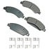ASP1092A by AKEBONO - Performance Ultra Premium Ceramic Disc Brake Pad Kit
