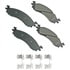 Akebono ASP1158A Disc Brake Pad Set Performance Ultra Premium Ceramic Disc Brake Pad Kit