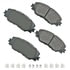 ASP1210A by AKEBONO - Performance Ultra Premium Ceramic Disc Brake Pad Kit