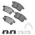 ASP1336A by AKEBONO - Performance Ultra Premium Ceramic Disc Brake Pad Kit
