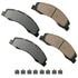 ASP1328 by AKEBONO - Performance Ultra Premium Ceramic Disc Brake Pad Kit