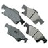 Akebono ASP1498 Disc Brake Pad Set Performance Ultra Premium Ceramic Disc Brake Pad Kit