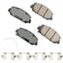 ASP1697 by AKEBONO - Performance Ultra Premium Ceramic Disc Brake Pad Kit