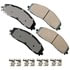 ASP1680 by AKEBONO - Performance Ultra Premium Ceramic Disc Brake Pad Kit