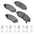 ASP465D by AKEBONO - Performance Ultra Premium Ceramic Disc Brake Pad Kit