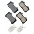 Akebono ASP1802 Disc Brake Pad Set Performance Ultra Premium Ceramic Disc Brake Pad Kit