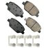 ASP1886 by AKEBONO - Performance Ultra Premium Ceramic Disc Brake Pad Kit