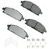 ASP691A by AKEBONO - Performance Ultra Premium Ceramic Disc Brake Pad Kit