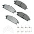 ASP691B by AKEBONO - Performance Ultra Premium Ceramic Disc Brake Pad Kit