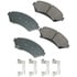 ASP699A by AKEBONO - Performance Ultra Premium Ceramic Disc Brake Pad Kit