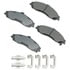 ASP731A by AKEBONO - Performance Ultra Premium Ceramic Disc Brake Pad Kit