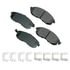 Akebono ASP815A Disc Brake Pad Set Performance Ultra Premium Ceramic Disc Brake Pad Kit