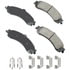 ASP834A by AKEBONO - Performance Ultra Premium Ceramic Disc Brake Pad Kit