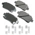 Akebono ASP822B Disc Brake Pad Set Performance Ultra Premium Ceramic Disc Brake Pad Kit