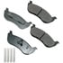 Akebono ASP881A Disc Brake Pad Set Performance Ultra Premium Ceramic Disc Brake Pad Kit