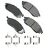ASP888B by AKEBONO - Performance Ultra Premium Ceramic Disc Brake Pad Kit