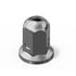 17806 by AMERICAN CHROME - Wheel Fastener Cover - Nut Cover, 33 x 64mm Tall Boy with Flange, Chrome