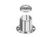 83113 by AMERICAN CHROME - Rear Axle Cover Kit with Removable Baby Moon Cap, Hub-Piloted, Stainless