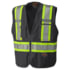 PIONEER SAFETY V1021170U-XL Zip-Up Break Away Safety Vest