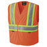 V2510850U-2/3XL by PIONEER SAFETY - Flame Resistant Hi-Viz Vest - Hi-Viz Orange, Size 2X/3X