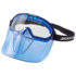 21000 by JACKSON SAFETY - Safety Goggles -  GPL500 Premium, w/ Flip-Up Detachable Face Shield, Blue Body, Clear Lens, Anti-Fog