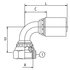 B2-JCFX90-2020 by CONTINENTAL AG - FITTING, ULTRA-CRIMP, 1-FITTING, ULTRA-CRIMP, 1-