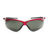 50016 by JACKSON SAFETY - Jackson SG Safety Glasses - Smoke Lens, Red Frame, Hardcoat Anti-Scratch, Outdoor