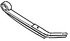 A16-19290-000 by FREIGHTLINER - Leaf Spring Assembly - Rear, Left, Steel, 40.65" L, 2.50" W, 5580 lbs. Max. Load Capacity