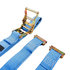 48672-15 by ANCRA - Ratchet Tie Down Strap - 2 in. x 20', Blue, Polyester, with Spring load E Fittings