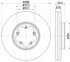 93260600 by HELLA - Brake Disc, 55606, for Ford