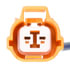 2ABS0166 by HOLSTEIN - Holstein Parts 2ABS0166 ABS Wheel Speed Sensor