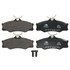 602903 by ATE BRAKE PRODUCTS - ATE Original Semi-Metallic Front Disc Brake Pad Set 602903 for Volkswagen