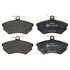 602957 by ATE BRAKE PRODUCTS - ATE Original Semi-Metallic Front Disc Brake Pad Set 602957 for Volkswagen