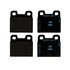 603011 by ATE BRAKE PRODUCTS - ATE Original Semi-Metallic Rear Disc Brake Pad Set 603011 for Alfa Romeo