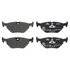 603605 by ATE BRAKE PRODUCTS - ATE Original Semi-Metallic Rear Disc Brake Pad Set 603605 for BMW, Saab