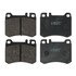 604037 by ATE BRAKE PRODUCTS - ATE Original Semi-Metallic Front Disc Brake Pad Set 604037 for Mercedes-Benz
