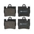 604069 by ATE BRAKE PRODUCTS - ATE Original Semi-Metallic Rear Disc Brake Pad Set 604069 for Mercedes-Benz