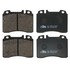 604201 by ATE BRAKE PRODUCTS - ATE Original Semi-Metallic Front Disc Brake Pad Set 604201 for Mercedes-Benz