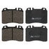 604202 by ATE BRAKE PRODUCTS - ATE Original Semi-Metallic Front Disc Brake Pad Set 604202 for Mercedes-Benz