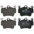 604842 by ATE BRAKE PRODUCTS - ATE Original Semi-Metallic Front Disc Brake Pad Set 604842 for Porsche