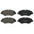 604877 by ATE BRAKE PRODUCTS - ATE Semi-Metallic Front Disc Brake Pad Set 604877 for Dodge, Mercedes-Benz