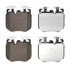 604896 by ATE BRAKE PRODUCTS - ATE Original Semi-Metallic Front Disc Brake Pad Set 604896 for BMW