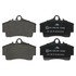 604988 by ATE BRAKE PRODUCTS - ATE Original Semi-Metallic Front Disc Brake Pad Set 604988 for Porsche